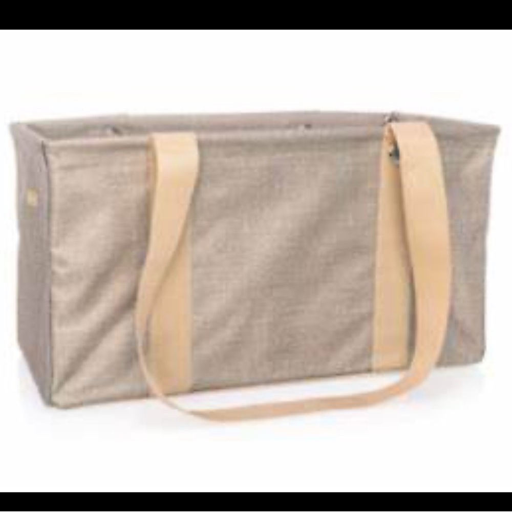 Brand new utility tote. Frosted gold metallic.